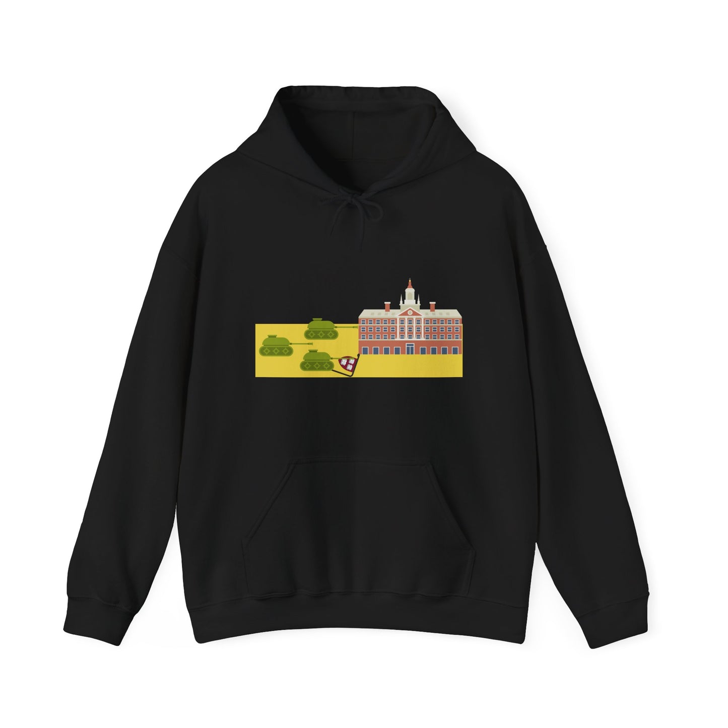 Tanks In Harvard Yard Graphic Hoodie