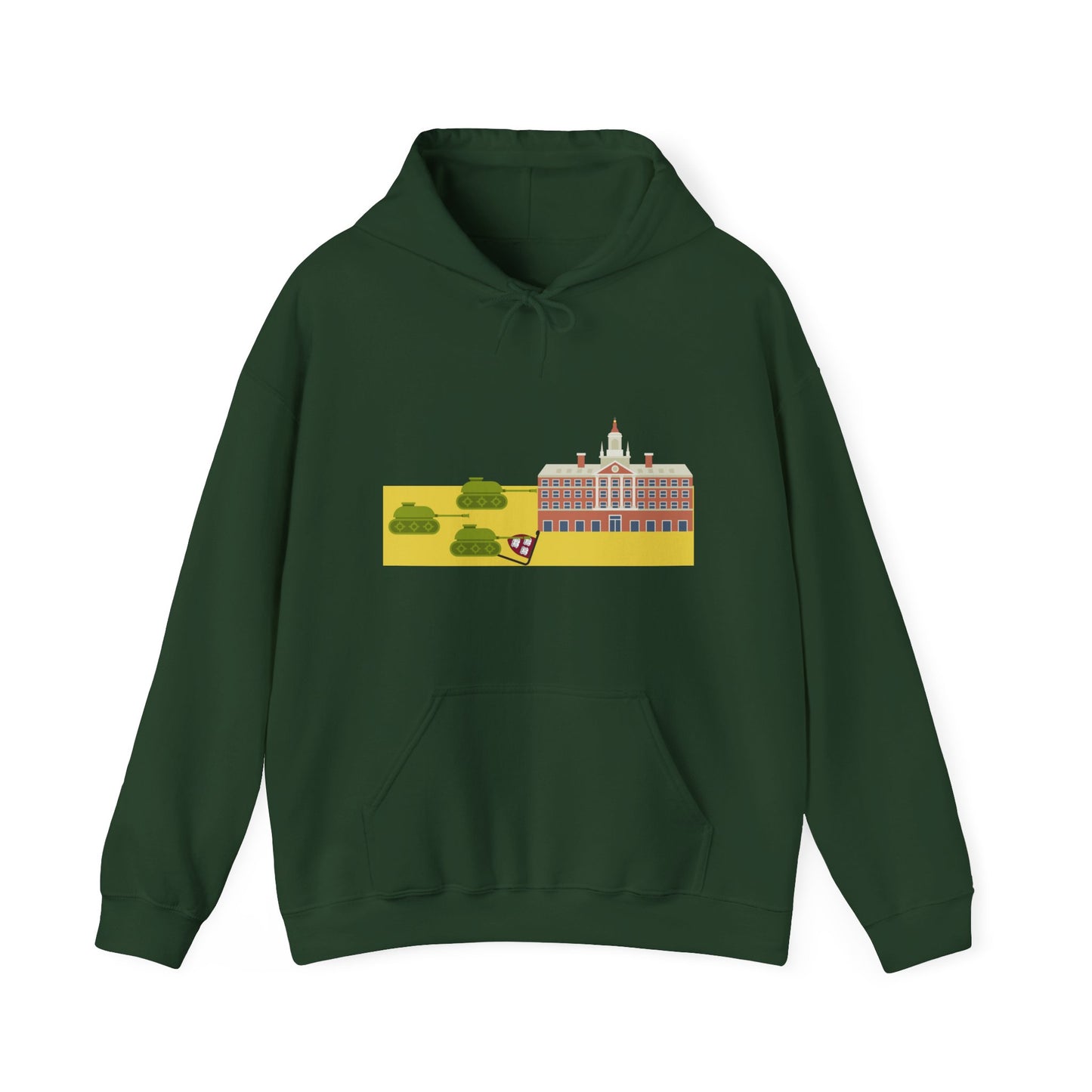 Tanks In Harvard Yard Graphic Hoodie