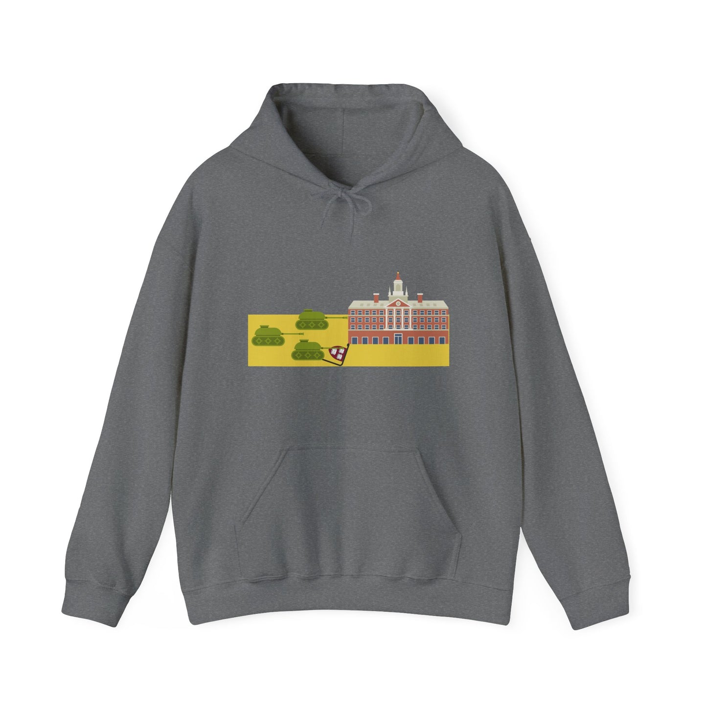 Tanks In Harvard Yard Graphic Hoodie